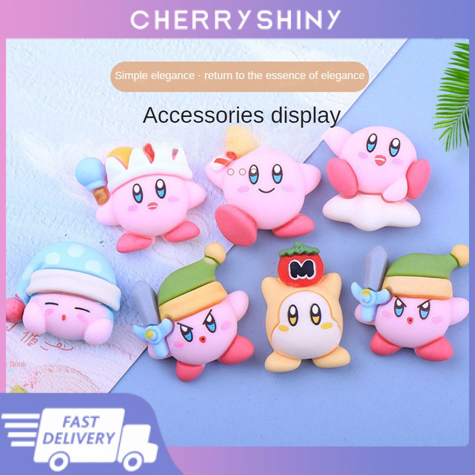 nightcap-kirby-jibbitz-อุปกรณ์เสริม-charm-diy-เคสโทรศัพท์ตกแต่ง-diy-อุปกรณ์เสริม-diy-ตกแต่ง-diy-รองเท้าแตะ-handmade