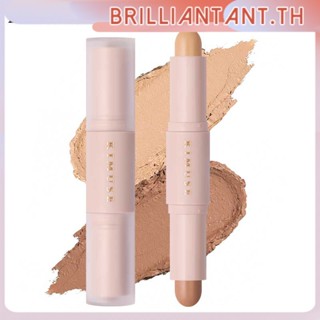 Kimuse Highlight &amp; Contour Stick มัลติฟังก์ชั่นกันน้ำ Sweatproof แต่งหน้า Double-Ended Contour Stick Bri