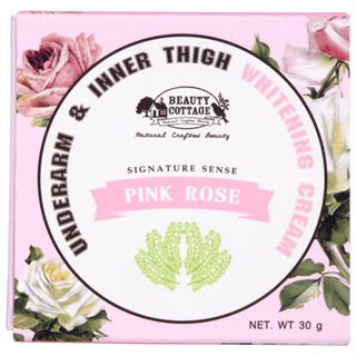 ❤️❤️ ครีมบำรุงใต้วงแขน Beauty Cottage Pink Rose Underarm &amp; Inner Thigh Whitening Cream ขนาด 30g