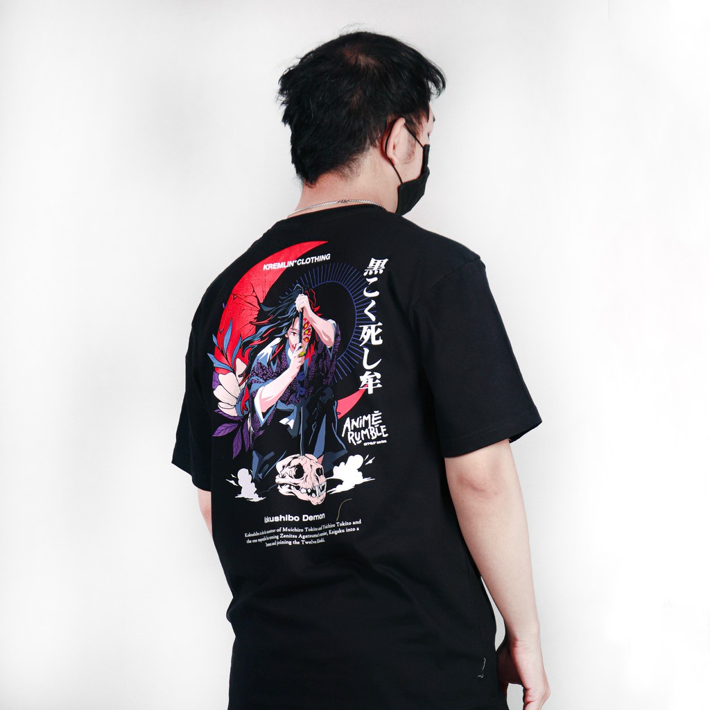 s-5xl-เสื้อยืดแขนสั้นลําลอง-ทรงหลวม-พิมพ์ลายกราฟิกการ์ตูนอนิเมะ-demon-slayer-rumble-kokushibo-ขนาดใหญ่-สําหรับผู้ชาย