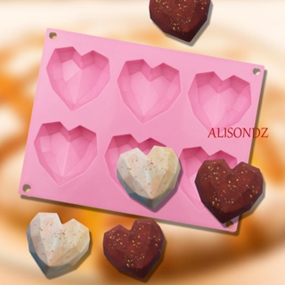 Alisondz แม่พิมพ์ซิลิโคน รูปหัวใจ สำหรับทําขนม