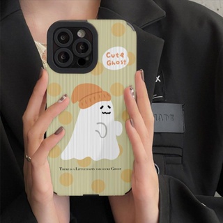 เคสโทรศัพท์มือถือนิ่ม กันหล่น ลายผีหมวกสีเหลือง สําหรับ iPhone Apple 14 13 12 11 promax 11pro 7 8 plus 12pro 13promax xs xr xsmax 14pr