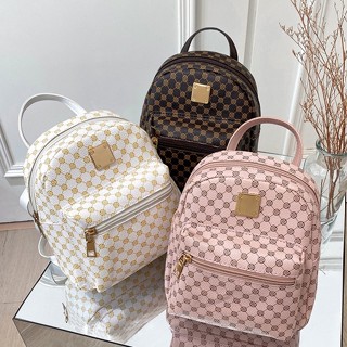 กระเป๋าเป้ใบเล็กพิมพ์ลายลำลองสำหรับผู้หญิงเกาหลี ladies bags  กระเป๋าเป้สะพายหลัง HUR068