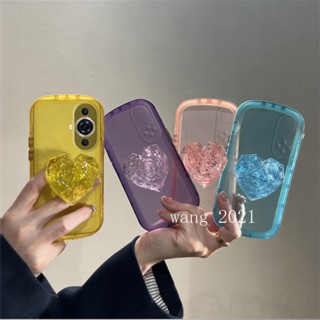 พร้อมส่ง เคสโทรศัพท์มือถือแบบนิ่ม ใส กันรอยเลนส์กล้อง ลายหัวใจ สีพื้น เรียบง่าย สําหรับ Huawei Nova 11 Pro 11i Y91 Y71 P60 Pro Mate 50 Pro