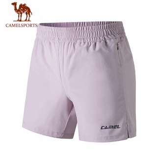 CAMEL SPORTS  กางเกงวอร์มขาสั้น ยืดหยุ่น เหมาะกับการเล่นโยคะ ออกกําลังกาย วิ่ง ยิม กลางแจ้ง สําหรับผู้หญิง