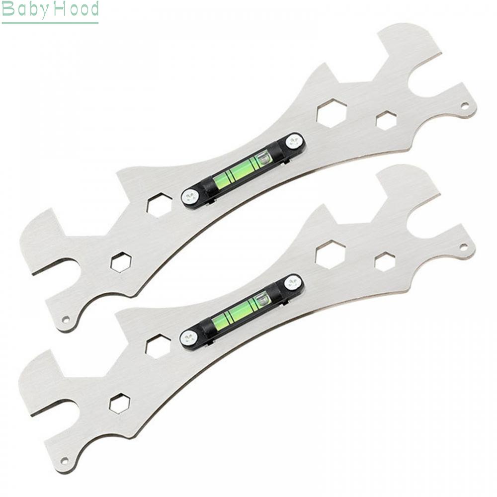 big-discounts-wrench-level-gauge-multifunctional-self-levelling-shower-key-tool-curved-key-bbhood