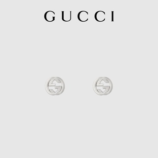 [พร้อมส่ง] Gucci GUCCI ต่างหูเงิน แบบคู่