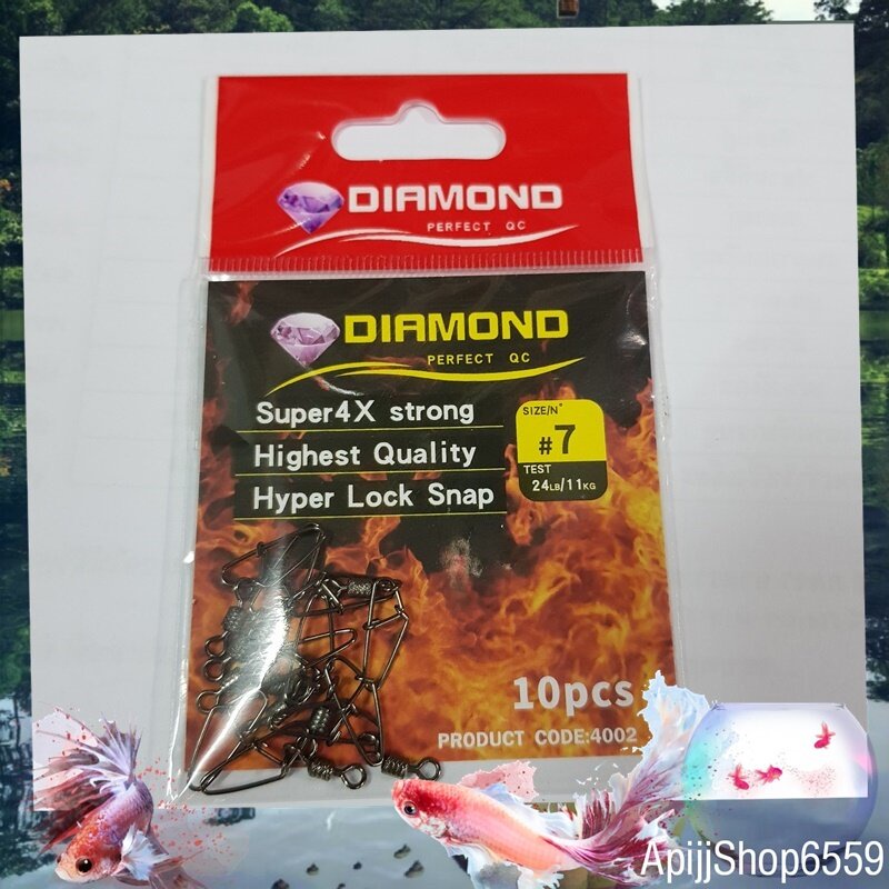 กิ๊ฟ-ลูกหมุนถังลาย-อย่างดี-ตรา-diamond-อุปกรณ์ตกปลา-ลูกหมุนตกปลา-ลูกหมุนทรงถัง-ตกปลา