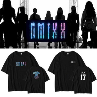 【2022tshirts】Nmixx Combination Debut Album Merchandise Member Birthday Commemorative Same Style Short-Sleeved T-Shirt Lo