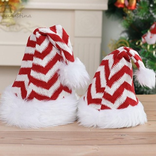 AUGUSTINA Soft Children Hat Party Supplies Santa Claus Hat Christmas Hat Gift Cute Snowflake Plaid Korean Kids Warm Cap