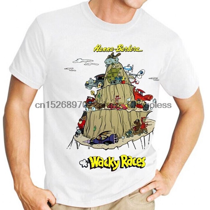 cartoon-network-wacky-races-mens-100-cotton-round-neck-short-sleeved-t-shirt-muttley-dog-t-shirts