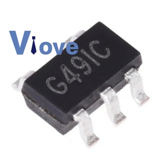 แผ่นชิปควบคุมแรงดันไฟฟ้า 1.8V SOT23-5 Pin G49 G49IC HJ สําหรับ IC S9 L3+