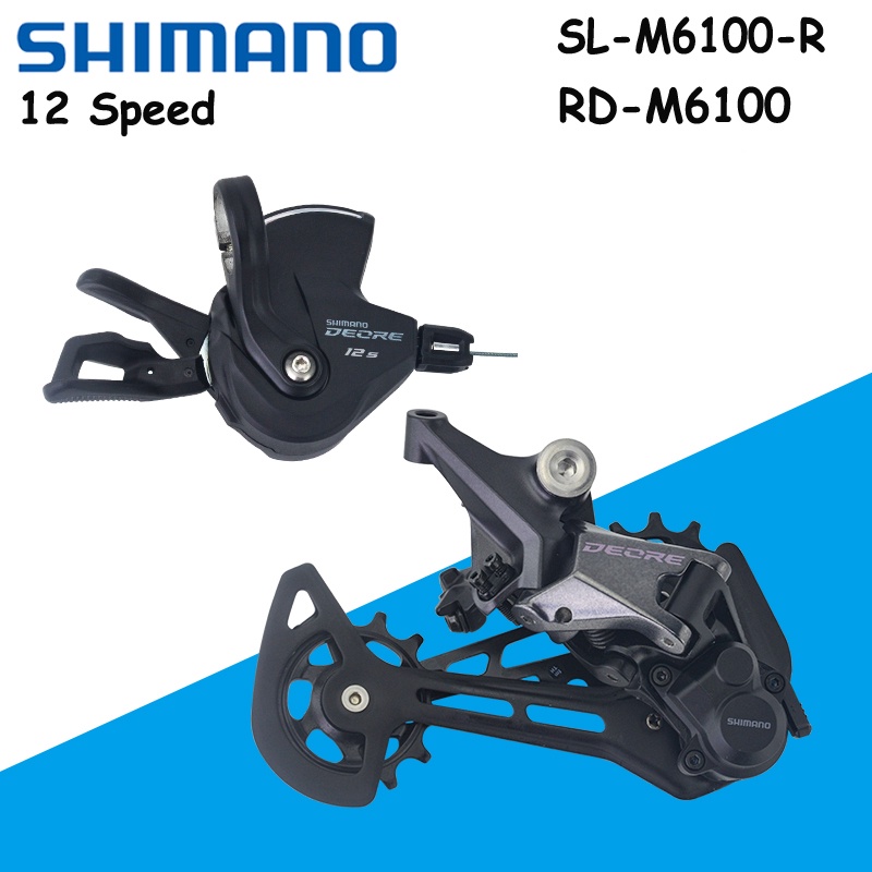 ยี่ห้อใหม่ DEORE M6100 groupset 12V จักรยานเสือภูเขา12 Speed RD-M6100 ...