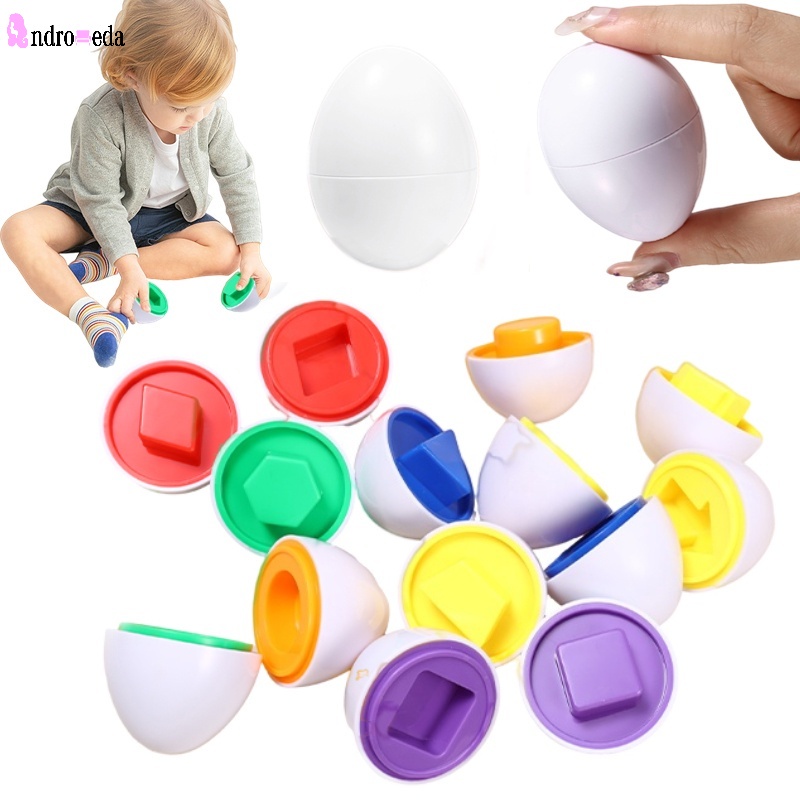ของเล่นไข่อีสเตอร์-3d-จับคู่สี-เพื่อการเรียนรู้เด็ก-6-ชิ้น