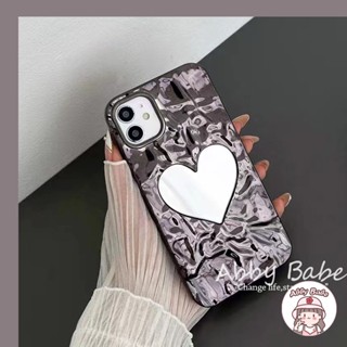 เคสโทรศัพท์มือถือ TPU นิ่ม ผิวด้าน กันกระแทก กันฝุ่น ลายหัวใจ สีดํา หรูหรา สําหรับ IPhone 14 Pro Max 12 11 Pro Max XS XR