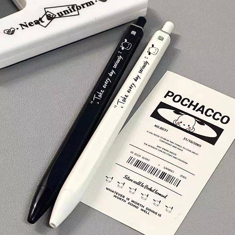 2023-sanrio-pochacco-ins-ปากกาเจลหมึกดํา-kawaii-ปากกากด-อุปกรณ์สํานักงาน-โรงเรียน-ปากกาลงนาม-ของขวัญเครื่องเขียนเด็ก