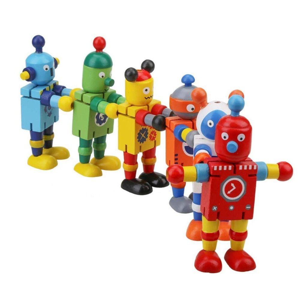 damao-หุ่นยนต์ไม้วอลนัท-ของเล่นสําหรับเด็ก-ผู้ปกครอง-หุ่นยนต์ของเล่นแอ็คชั่น-กองกําลังควบคุม-ของเล่นไม้-ประกอบอนุบาล
