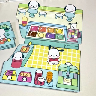 SANRIO โมเดลรถบรรทุกไอศกรีม และวาฟเฟิล แฮนด์เมด DIY ของเล่นสําหรับเด็ก