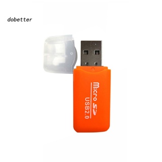 &lt;Dobetter&gt; อะแดปเตอร์การ์ดรีดเดอร์ USB 20 TF T-Flash แบบพกพา สําหรับคอมพิวเตอร์ แล็ปท็อป PC