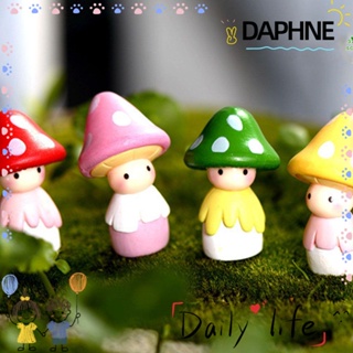 DAPHNE New Little Mushroom Fashion Figurines Miniature Landscape Decorations Cute Baby Crafts Four-color