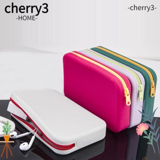 Cherry3 กระเป๋าใส่แปรงแต่งหน้า ซิลิโคน ทรงสี่เหลี่ยม มีซิป กันน้ํา จุของได้เยอะ แบบพกพา สําหรับเดินทาง