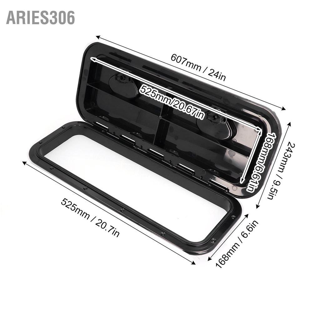 aries306-ฝาปิดการตรวจสอบการเข้าถึงดาดฟ้า-180-ฝาบานพับป้องกันรังสียูวีพร้อมตัวล็อคสำหรับเรือเดินทะเล