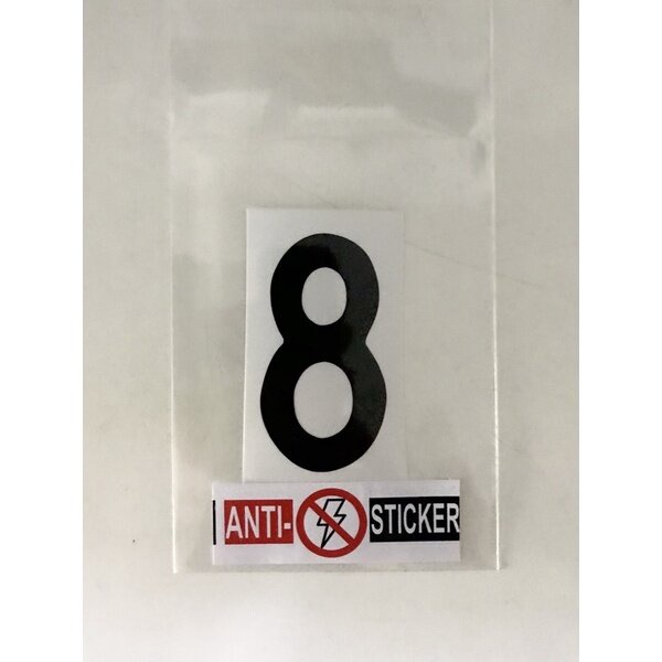 spot Anti flash sticker สติกเกอร์สะท้อนแสงสีดำแตัดเป็นตัวเลข ขนาดความ ...