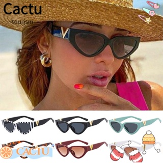Cactu แว่นตากันแดด Y2K UV400 ป้องกันดวงตาแมว 90s สไตล์เรโทร สําหรับผู้หญิง และผู้ชาย