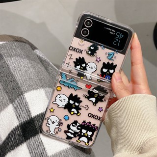 Badtz-maru เคสโทรศัพท์ ฝาพับ ป้องกัน ปิดด้านหลัง สําหรับ Samsung Galaxy Z Flip 5 Z Flip 4 Z Flip 3 ZFlip3 ZFlip4 ZFlip5