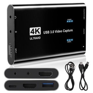 กล่องบันทึกวิดีโอเกม HDMI 4K Usb3.0 1080P 60Fps สําหรับเก็บสะสม