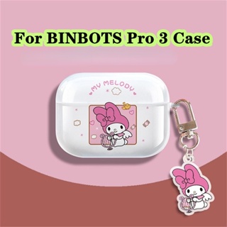 【ส่วนลด】เคสหูฟัง แบบนิ่ม แบบใส ลายการ์ตูน สําหรับ BINBOTS Pro 3 Pro 3