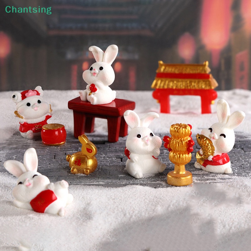 lt-chantsing-gt-ตุ๊กตากระต่ายเรซิ่น-ขนาดเล็ก-สไตล์จีน-สําหรับตกแต่งบ้าน