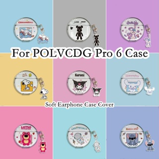 【Case Home】เคสหูฟัง แบบนิ่ม ลายการ์ตูน สําหรับ POLVCDG Pro 6 POLVCDG Pro 6