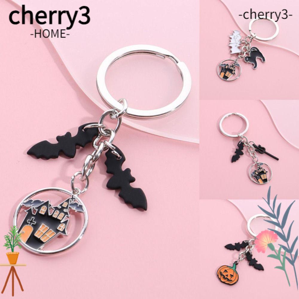 cherry3-พวงกุญแจ-จี้รูปฟักทอง-ค้างคาว-ฮาโลวีน-อุปกรณ์เสริม