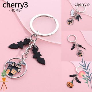 Cherry3 พวงกุญแจ จี้รูปฟักทอง ค้างคาว ฮาโลวีน อุปกรณ์เสริม