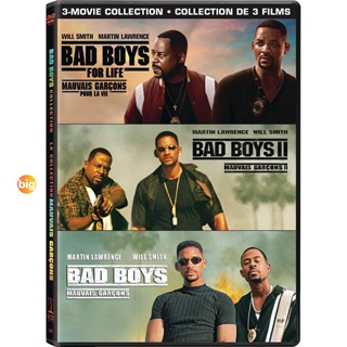 แผ่น DVD หนังใหม่ BAD BOYS แบดบอยส์ คู่หูขวางนรก ภาค 1-3 DVD Master เสียงไทย (เสียง ไทย/อังกฤษ ซับ ไทย/อังกฤษ) หนัง ดีวี