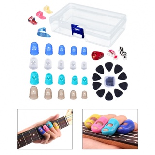 New Arrival~Guitar Picks 34pcs Accessories Clips Finger Protect Guitar Finger Protect