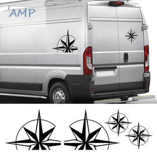 ⚡NEW 8⚡4PCS Motorhome graphics Guide Sticker Camper RV Decoration Decal Black