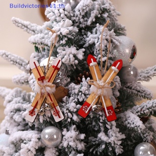 Buildvictories11 บอร์ดสกี ขนาดเล็ก สําหรับแขวนตกแต่งบ้านตุ๊กตา ต้นคริสต์มาส