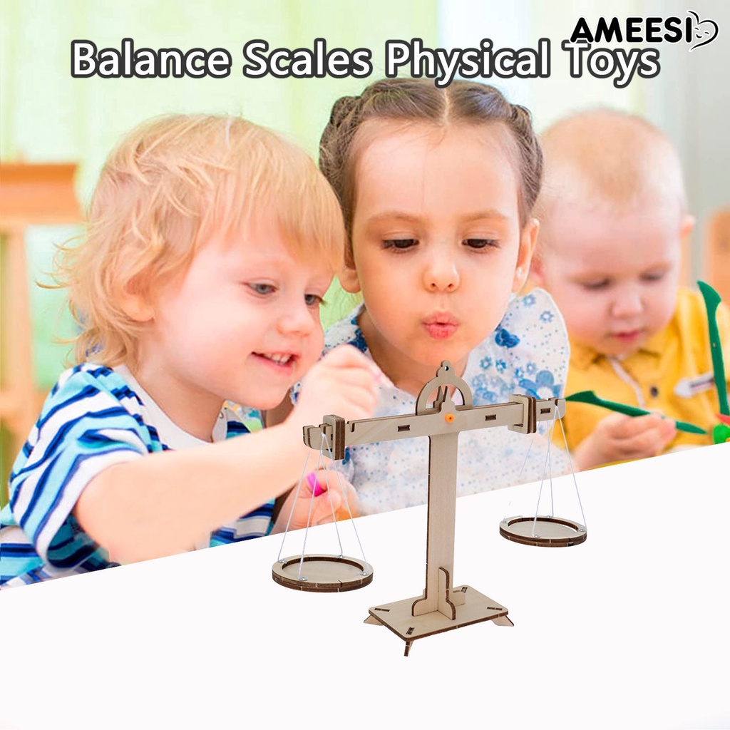 ameesi-1-ชุด-เครื่องชั่งสมดุล-การสอน-สาธิต-ของเล่น-ส่งเสริมการเรียนรู้-diy-เครื่องชั่งสมดุล-ของเล่นทางกายภาพ-ของเล่นนักเรียน