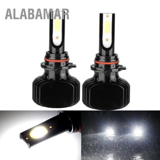 ALABAMAR ไฟหน้ารถ LED 2 ชิ้นไม่มีพัดลม 9006/HB4 6000K L5 แสงสีขาว