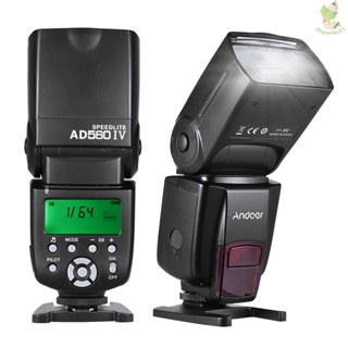 Andoer AD560 IV 2.4G ไฟแฟลชสปีดไลท์ ไร้สาย GN50 หน้าจอ LCD สําหรับกล้อง D Came-8.9