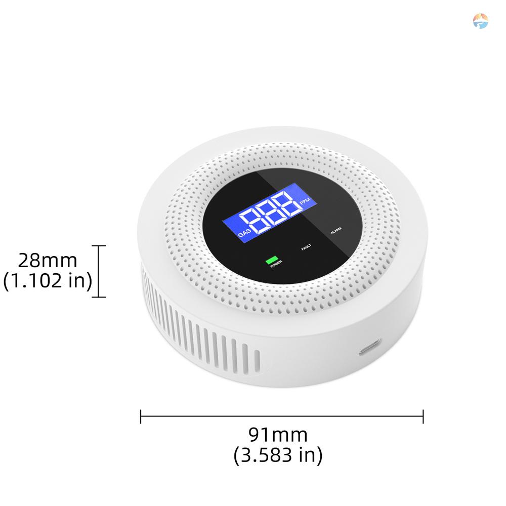 fash-tuya-wifi-อุปกรณ์ตรวจจับการรั่วไหลของก๊าซ-แอปพลิเคชันเสียงเตือนระยะไกล-พร้อมจอแสดงผลความเข้มข้น-แหล่งจ่ายไฟ-usb-สัญญาณเตือนเบื่อหน่ายสูง