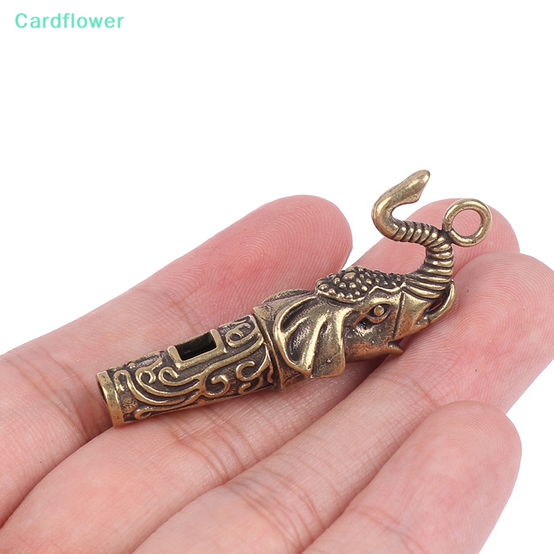lt-cardflower-gt-พวงกุญแจนกหวีด-โลหะทองเหลือง-รูปช้าง-นกหวีดโบราณ-1-ชิ้น-ลดราคา