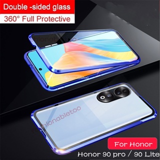 เคสโทรศัพท์มือถือกระจกนิรภัย แบบแข็ง สองด้าน กันกระแทก สําหรับ Huawei Honor 90 pro 90pro Honor90 pro Honor90pro 2023