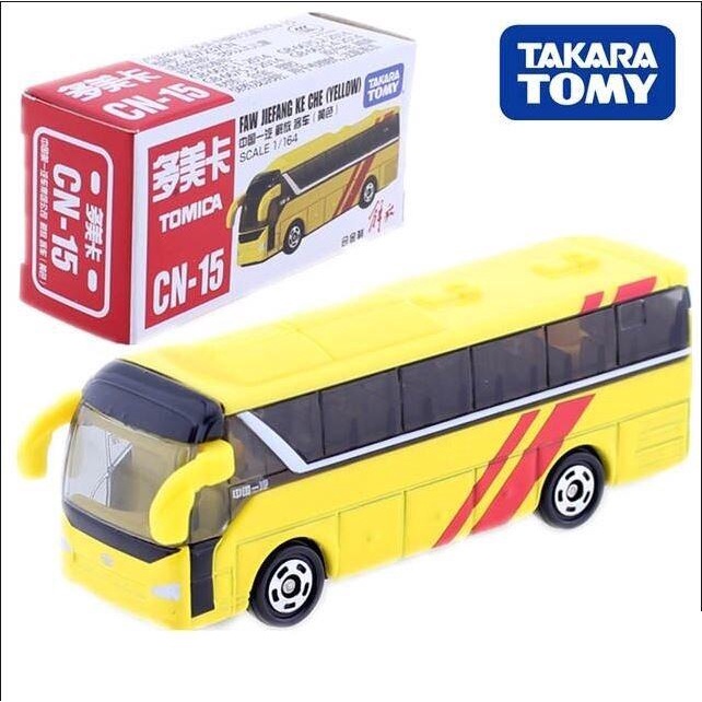 original-takara-tomy-tomica-1-164-diecast-car-cn-15-faw-bus-yellow