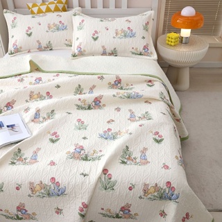 🥨ผ้าคลุมเตียง ผ้าปูเตียง สไตล์สด เตียงผ้าห่มครอบคลุมผ้าฝ้าย สากลสำหรับทุกฤดูกาล มีให้เลือก 11สไตล์/230*250cm Bed sheeet