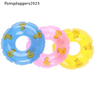 [flyingdaggers] ห่วงยางว่ายน้ํา อุปกรณ์เสริม สําหรับบ้านตุ๊กตา 1 ชิ้น