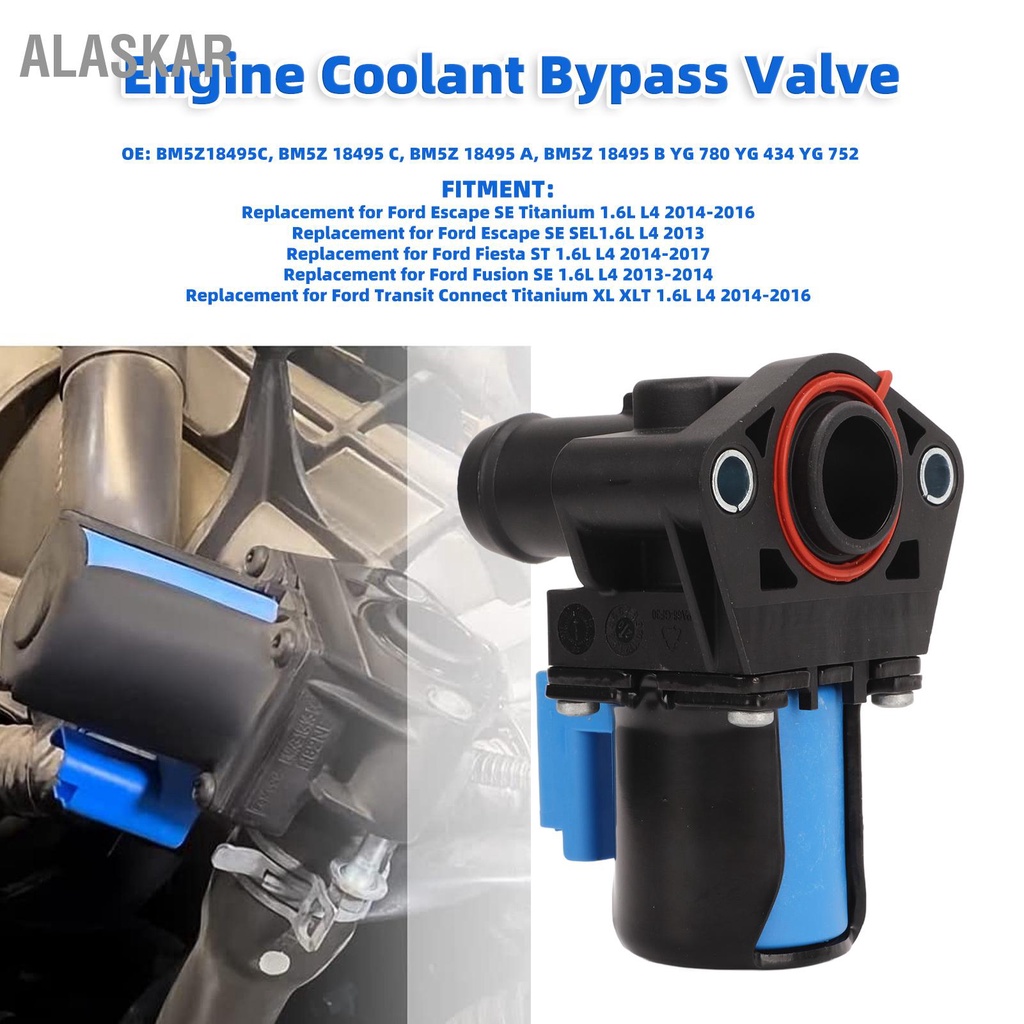 alaskar-วาล์วควบคุมเครื่องทำความร้อนหม้อน้ำ-bm5z-18495-a-วาล์วบายพาสน้ำหล่อเย็นเครื่องยนต์สำหรับ-ford-escape