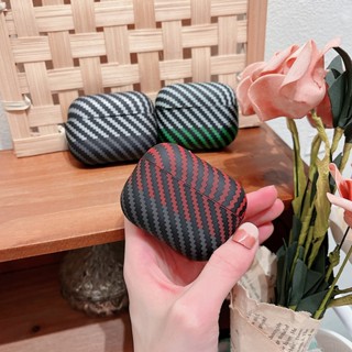 【Fashion】เคสหูฟัง คาร์บอนไฟเบอร์ พร้อมตะขอ สําหรับ AirPods 1 2 3 Pro Pro 2